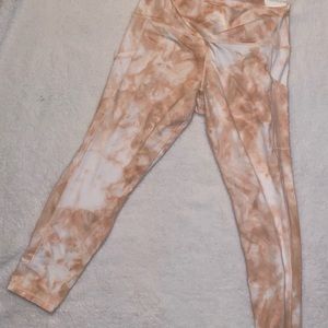 Aerie size XXL tie dyed tan leggings NWT